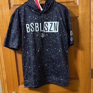 Baseball Lifestyle Short Sleeve Galaxy Hoodie